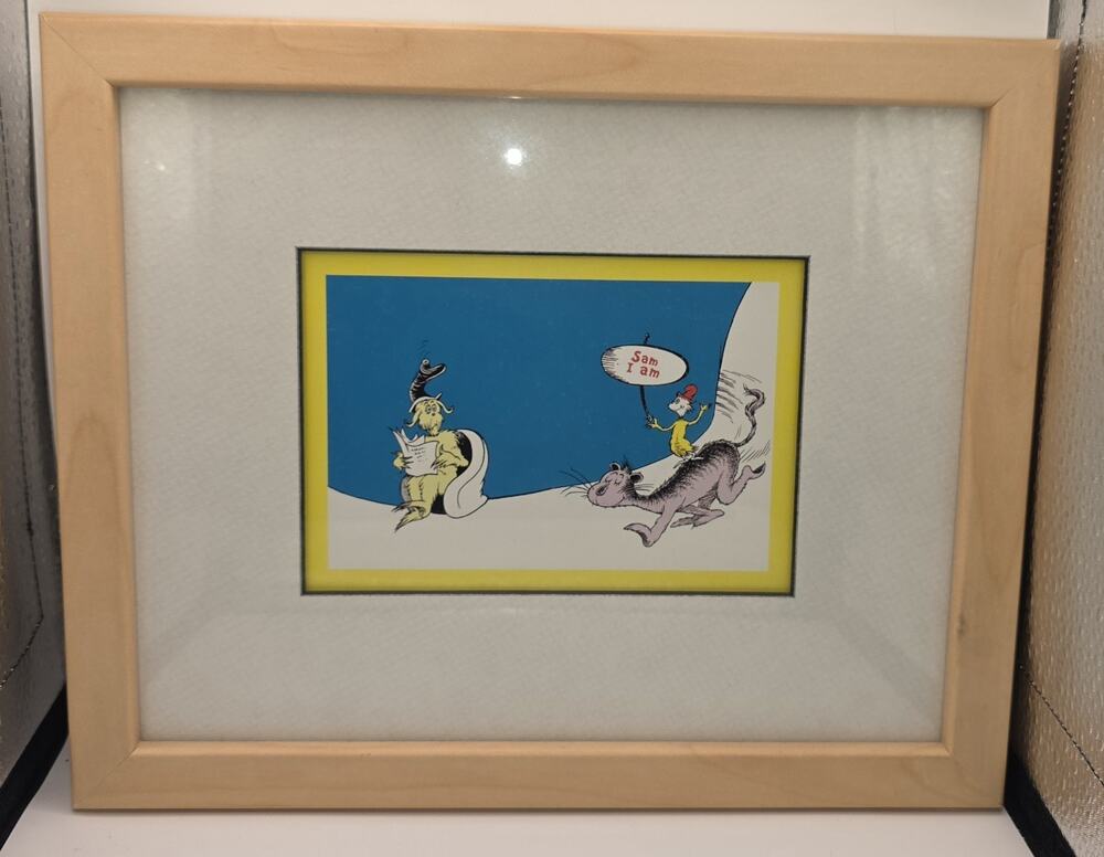 Dr Seuss Art Sam I Am Framed Print Reproduction 1998 Chase Group